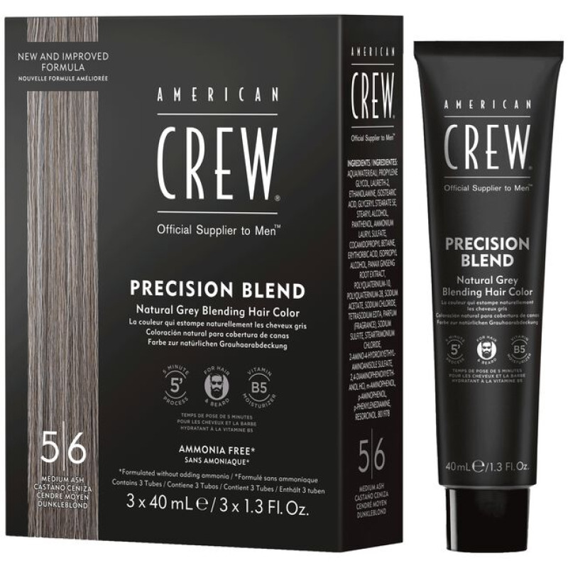 AMERICAN CREW PRECISION BLEND COLOR MEDIUM ASH 5-6