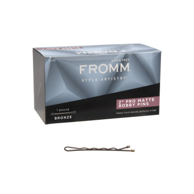 FROMM 2" BOBBY-PINS 1LB. BOX BRONZE