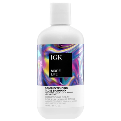 IGK MORE LIFE COLOR EXTENDING GLOSS SHAMPOO 8OZ