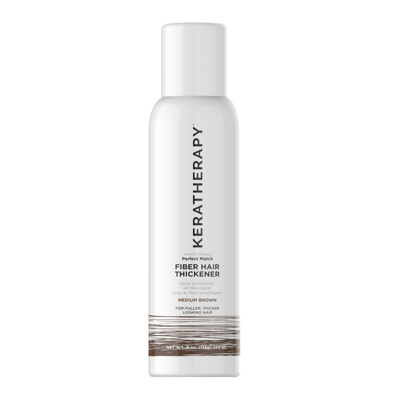 KERATHERAPY PERFECT MATCH FIBER HAIR THICKENER  MEDIUM BROWN 