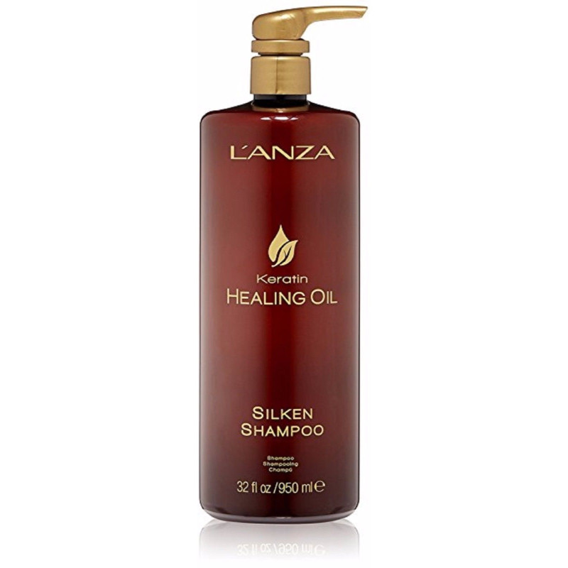 L'ANZA KERATIN HEALING LUSTROUS OIL SHAMPOO 33OZ LITER