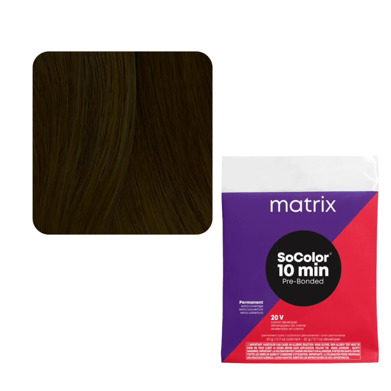 MATRIX SOCOLOR 10 MINUTE PERMANENT HAIR COLOR PACKETTE 504N