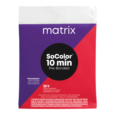 MATRIX SOCOLOR 10 MINUTE PERMANENT HAIR COLOR PACKETTE