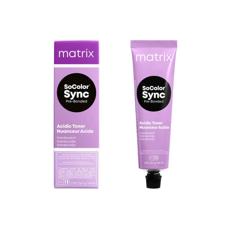 MATRIX SOCOLOR SYNC PRE-BONDED ACIDIC TONER SHEER ASH 8A